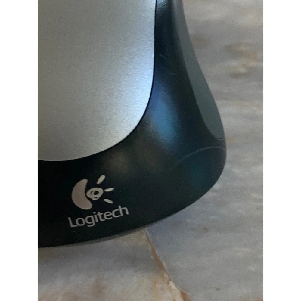 Logitech M317 Wireless Optical Mouse Silver Black Compact Laptop Peripheral